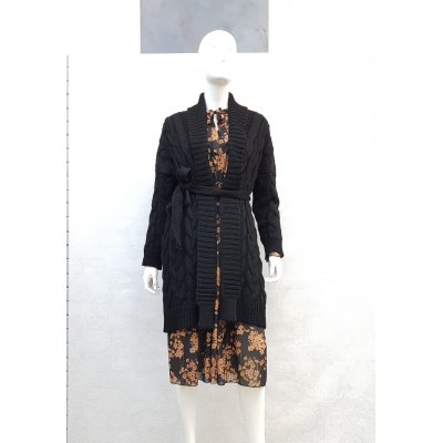 CAPPOTTO IN MAGLIA A TRECCE KAOS MOD. NI1FP027