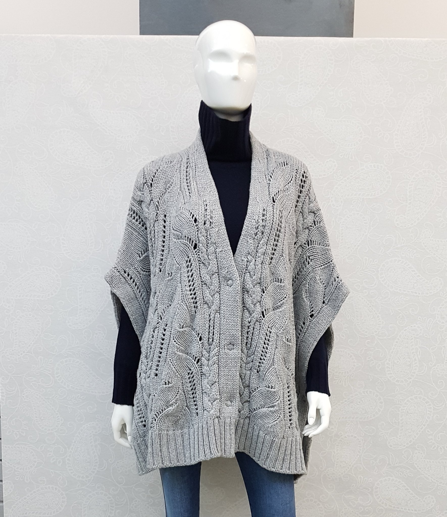 PONCHO A TRECCE KANGRA MOD. 382090