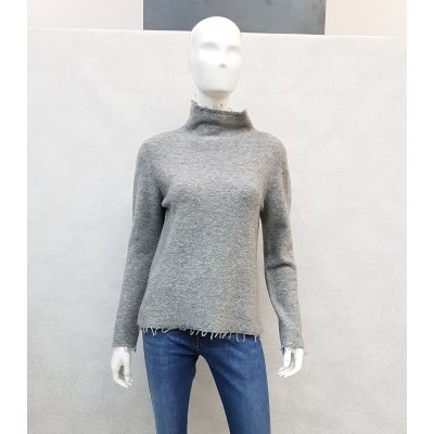 MAGLIA LUPETTO CON FRANGE KANGRA MOD. 362205