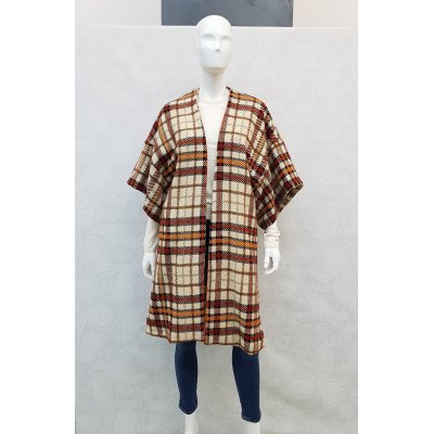 CAPPOTTO/MANTELLA A QUADRI KAOS MOD. NI1CO003