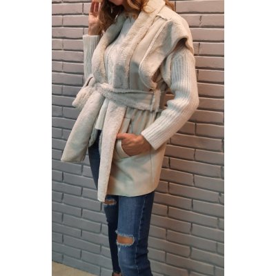 GILET CON CINTURA IN ECO MONTONE KAOS MOD. NI1LE001