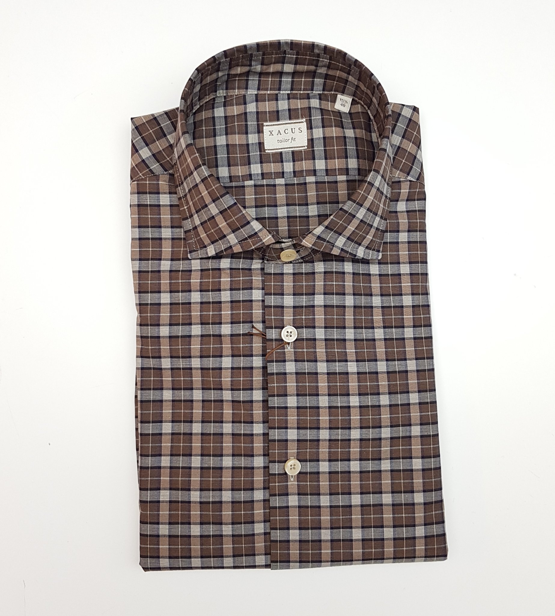 CAMICIA A QUADRI XACUS MOD. 91345 748ML