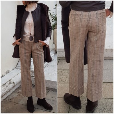 PANTALONE LARGO CON BALZA EUGHENES MOD. ATHENA