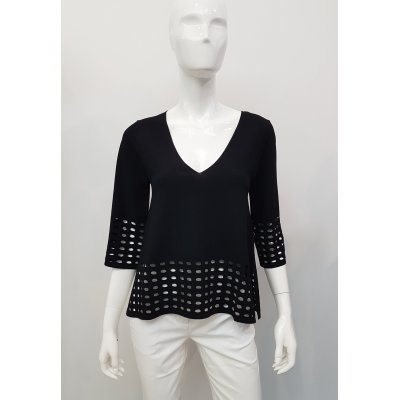 Maglia donna scollo V forata Kangra Mod. 295202