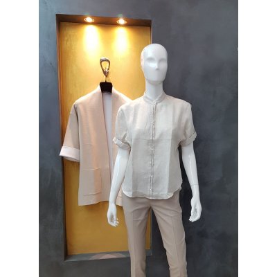 Camicia donna manica corta Caliban Mod. YDQPLL