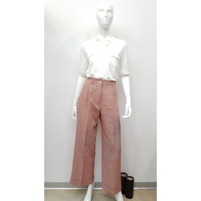 Pantalone donna largo con pences Mod. SIMONA