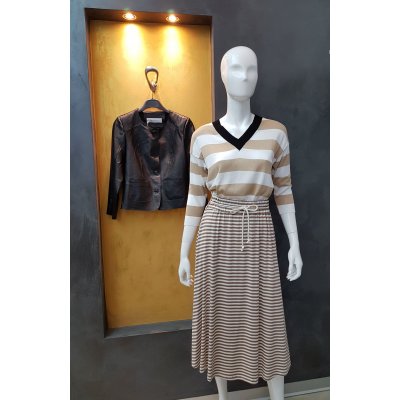 Maglia donna a righe Croche' Mod. 301