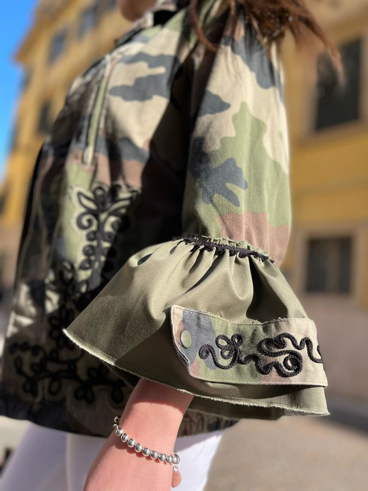 Giacca Militare Camouflage History Repeats
