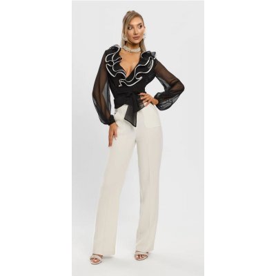 BBY Pantalone Bianco a Palazzo