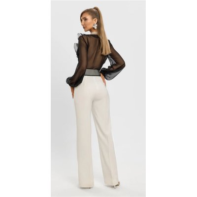 BBY Pantalone Bianco a Palazzo