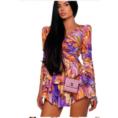 PRIVE Abito Ruffle Print