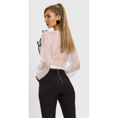 BBY Camicia Velo con volant Bianco