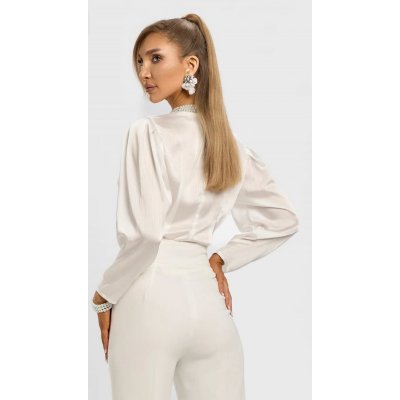 BBY Camicia Velo Con Volant Perla