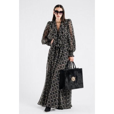 BABYLON Abito Long Chemiser Stampato