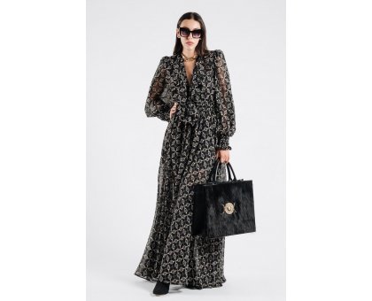 BABYLON Abito Long Chemiser Stampato