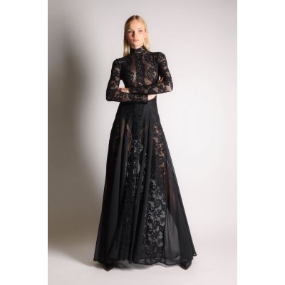 BABYLON Abito Red Carpet In Pizzo