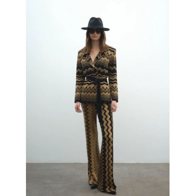 AKEP Pantalone a Zampa In Jacquard