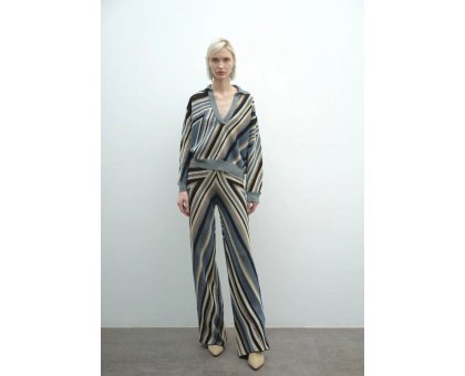 AKEP Pantalone In Maglia Jacquard