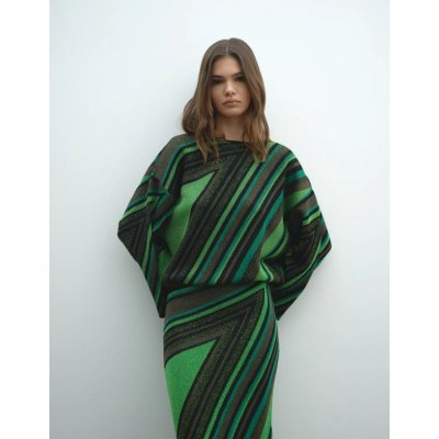 AKEP modello Maglia Girocollo Riga Diagonale