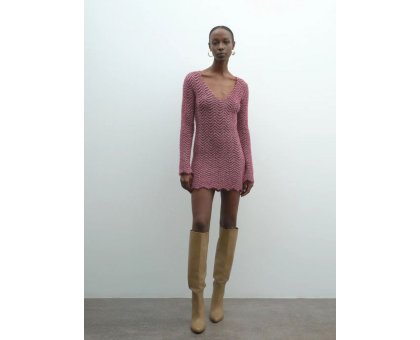 AKEP Minidress Chevron Lurex