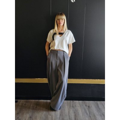 BABYLON Pantalone Largo Grigio