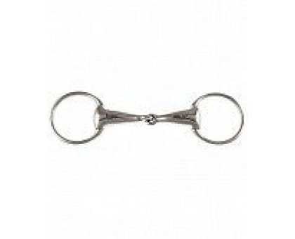 Filetto ad oliva vuoto snodato in inox con imboccatura 25 mm