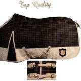 Coperta Tattini Luxury a quadri da paddock