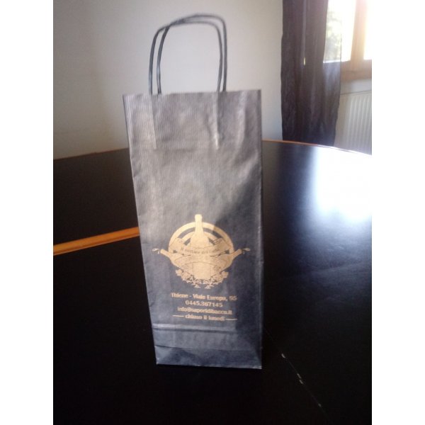 Portabottiglie Sealing avana colorato stampato  14+8.5x39.5 gr. 110