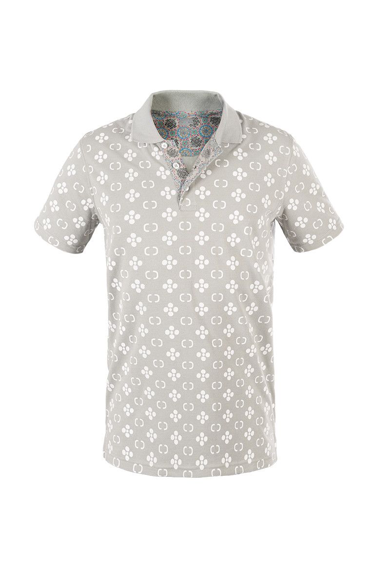 Polo Patrizio Grigio Stampa