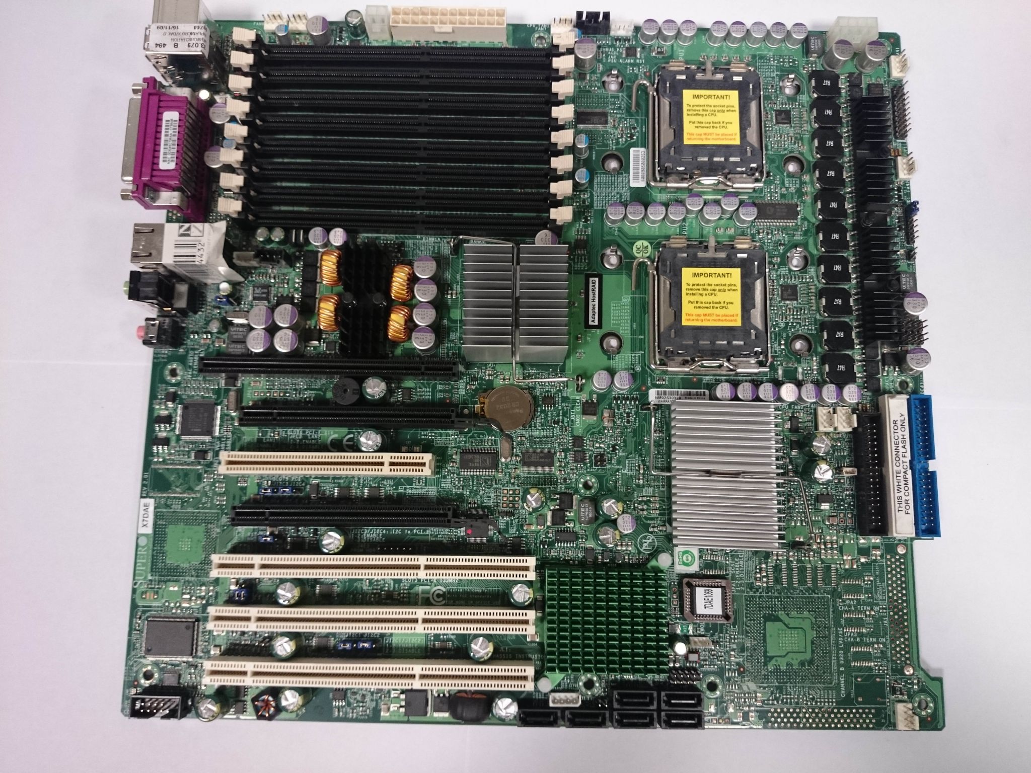 Motherboard SuperMicro X7DAE Dual Xeon-Quad Core