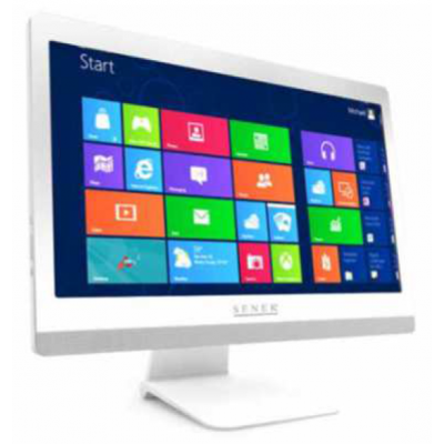 BUNDLE PC Win10 + Kit gestione POS Instant Commerce - AIOT Senek 20" Attractive Total White 8Gb i3-7100 SSD240Gb