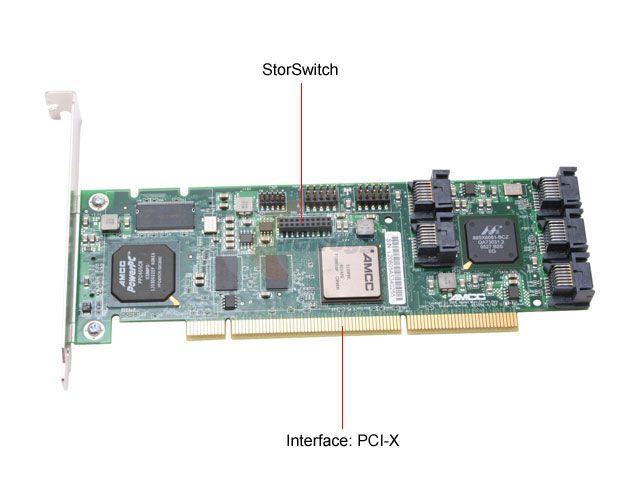 Controller 3Ware Escalade 9550SX-8LP SATA2 Raid 64Bit 133Mhz PCI-X