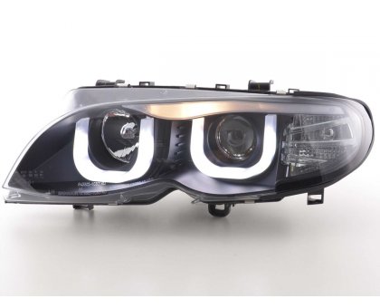 FANALE ANTERIORE SX BMW SERIE 3 E46 CORNICE BIANCA 2002-> COD.FORES L1935