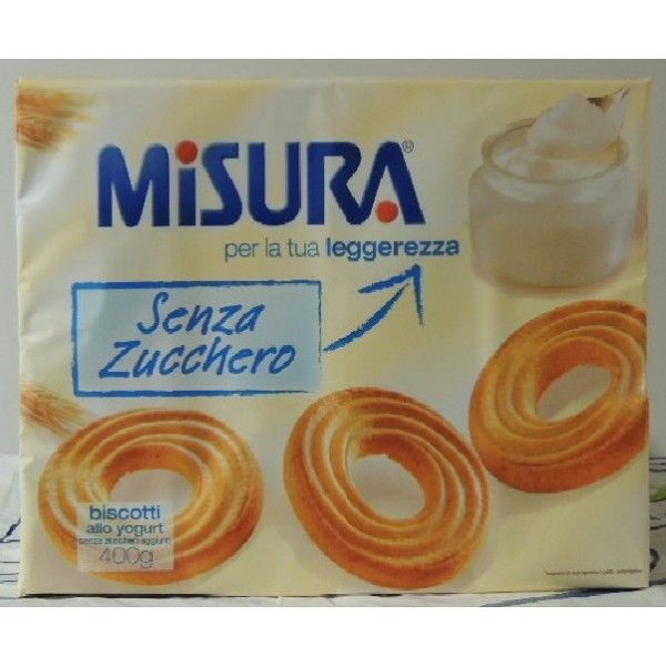 Biscotti Yogurt S/Zucchero gr 400 Misura
