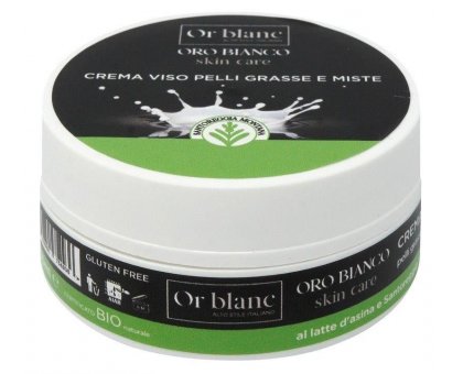 Crema viso pelli miste/grasse Bio al latte d'asina 50 ml